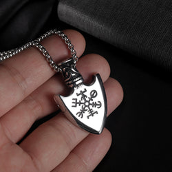 Retro Stainless Steel Shield Men's Pendant