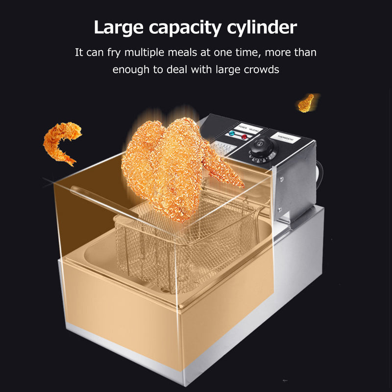 Electric Fryer Multifunctional Intelligent 6L Large Capacity