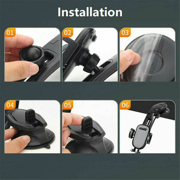 360 Rotatable Phone Mount Holder Car Dashboard Gravity